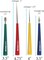 The Beadsmith 4-Piece Diamond Tipped Bead Reamer Set, Color Coded Plastic Handles, Remove Burrs, Enlarge Holes, Smooth Edges